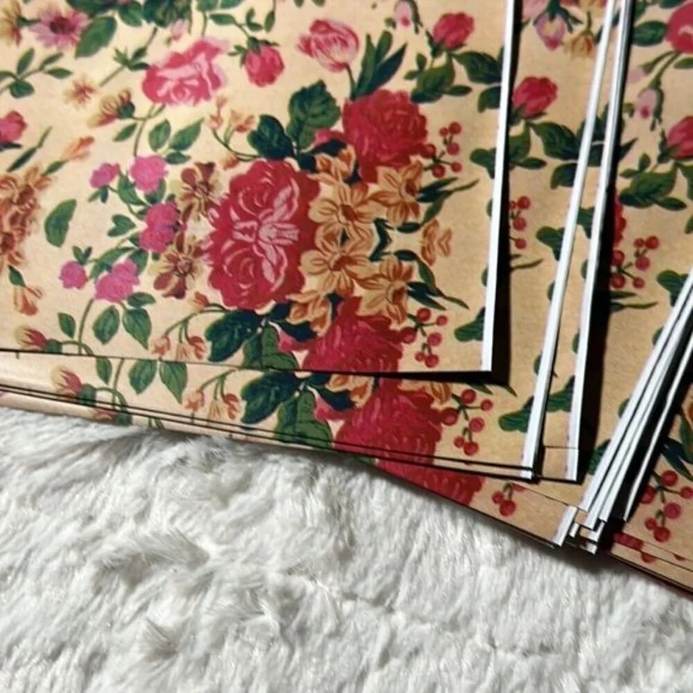 6” x 9” Poly Mailers Vintage Floral Design poly mailers- 40 self sealing mailers